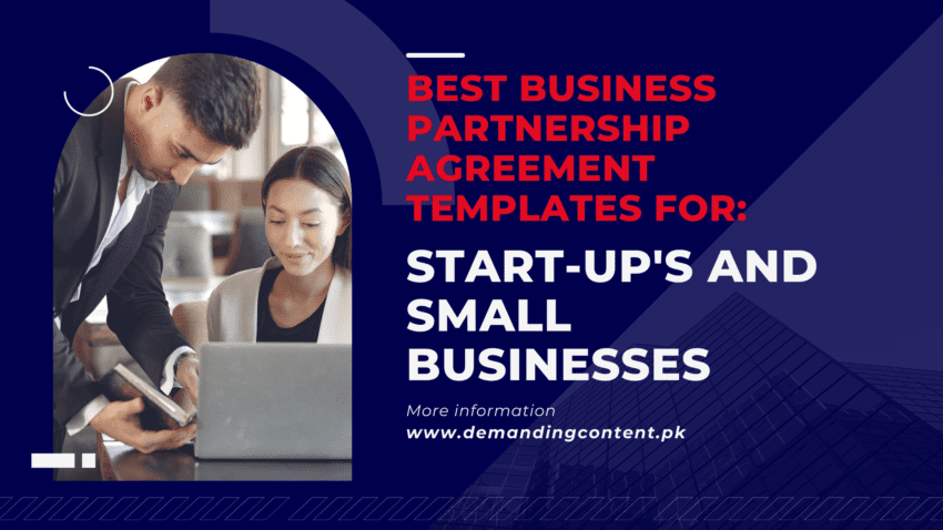 Best Business Partnership Agreement Templates for Start-up's and Small Businesses