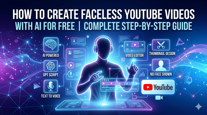 How to Create Faceless YouTube Videos with AI for Free – Complete Step-by-Step Guide